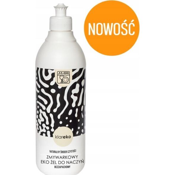 Klareko Klareko, Zmywarkowy Eko Żel do naczyń ZeroWaste, 900ml
