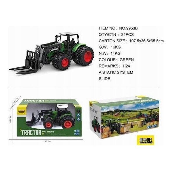 Maksik Traktor + urządzenie rolnicze 9953B