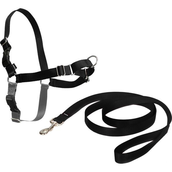 PetSafe Petsafe Easy Walk® Harness XL juodos petnešos lengvam pasivaikščiojimui (apimtis 86-117cm)