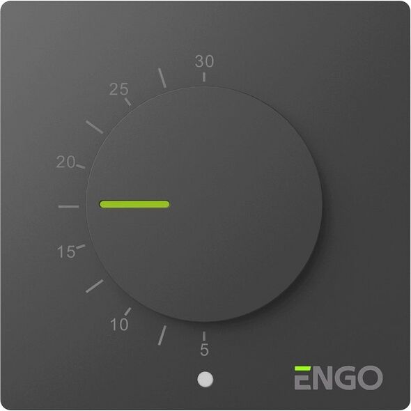 Engo Engo regulator temperatury przewodowy SIMPLE z pokrętłem, 230V, czarny ESIMPLE230B