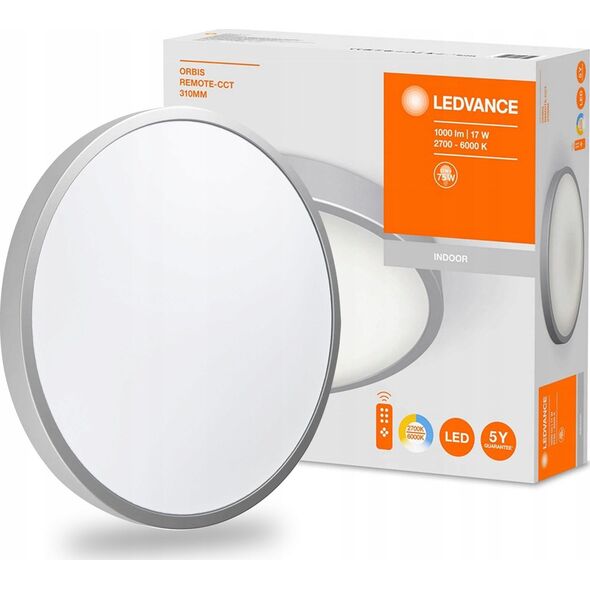 Lampa sufitowa Ledvance Ledvance Led Wall And Ceiling Light For Indoor Use, Dimmable With Remote Control