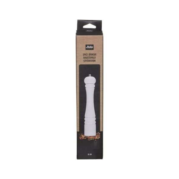 Młynek do przypraw Maku Maku malūnėlis pipirams malti 31cm, baltas