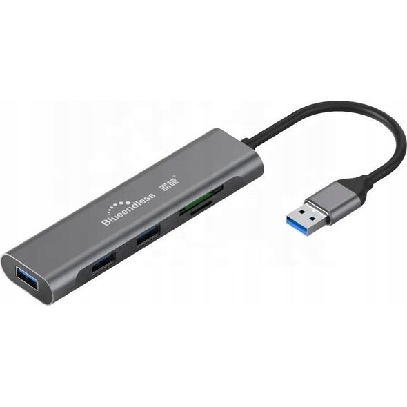 Adapter USB Extra Digital Extra Digital Adapteris USB 3.0 - 3 x USB 3.0, SD, TF