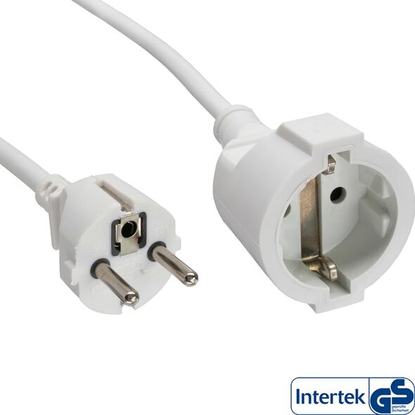 Kabel zasilający InLine InLine® Power Extension Cable Type F white 2m