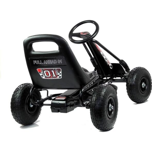 Lean Cars Gokart Czarny A-15 Pompowane Koła LEAN CARS