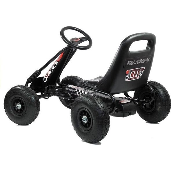 Lean Cars Gokart Czarny A-15 Pompowane Koła LEAN CARS