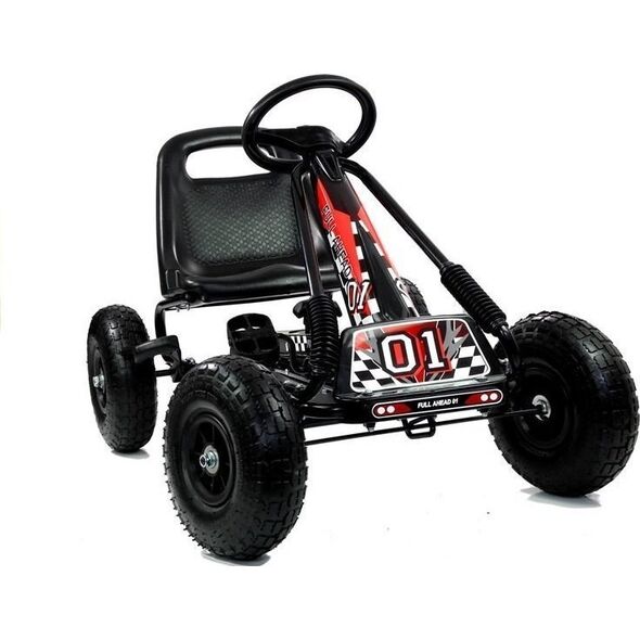 Lean Cars Gokart Czarny A-15 Pompowane Koła LEAN CARS