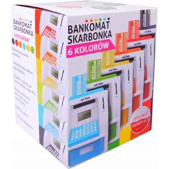 Ramiz Bankomat skarbonka dla dzieci 3+ zielony Interaktywne funkcje + Karta bankomatowa