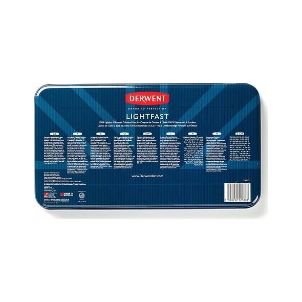 Derwent Derwent blyant Lightfast tinbox pk/72