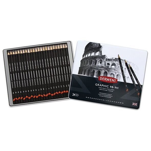 Derwent Derwent - Graphic Pencil Set, 24 Tin /Arts and Crafts
