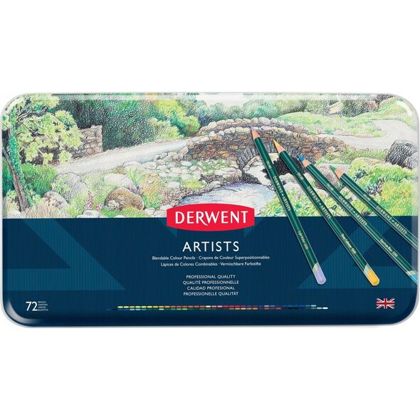 Derwent Derwent Artist colored pencil assortment, 72 pencils