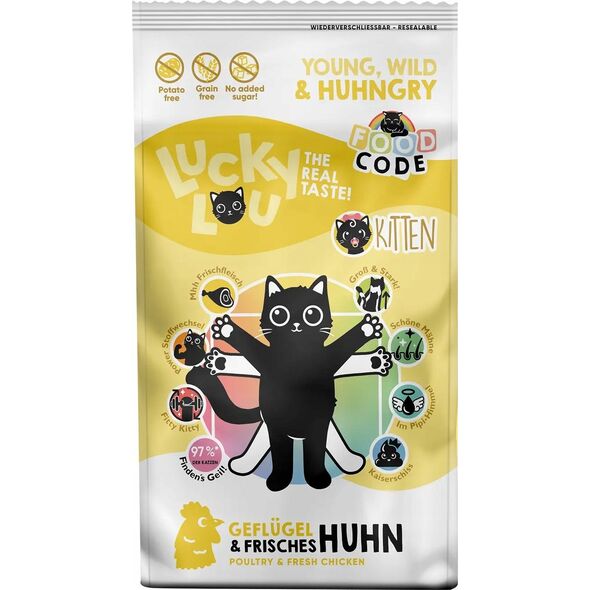 Lucky Lou Lucky Lou Food Code Lifestage Kitten Geflugel & Huhn 340g