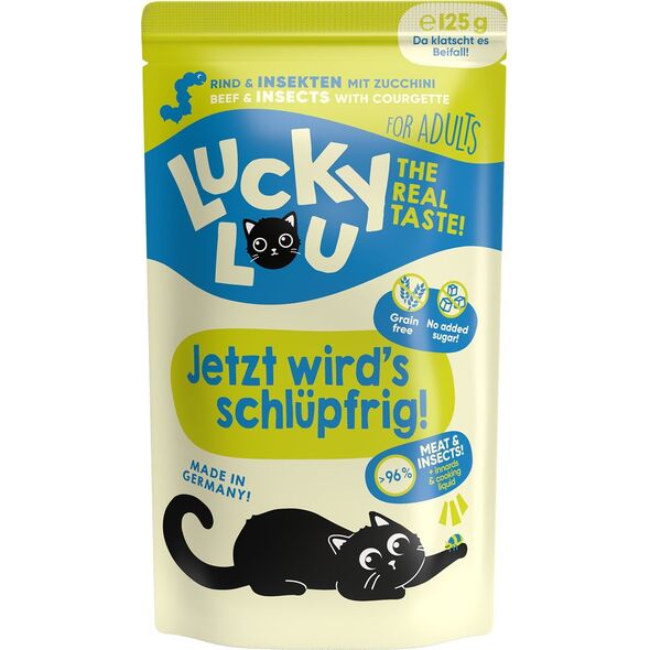 Lucky Lou Lucky Lou Lifestage Adult Wołowina i owady saszetka 125g