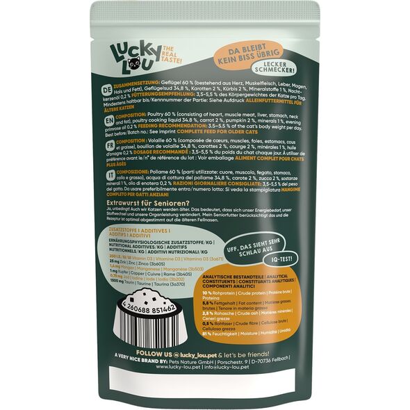 Lucky Lou Lucky Lou Lifestage Senior Drób saszetka 125g