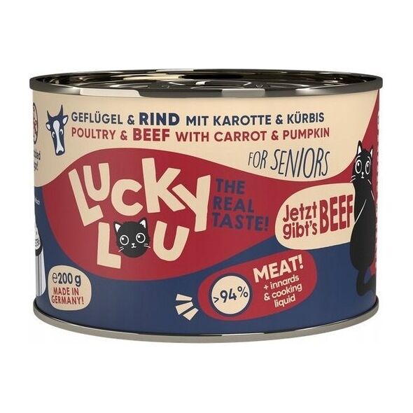 Lucky Lou Lucky Lou Lifestage Senior Drób i wołowina puszka 200g