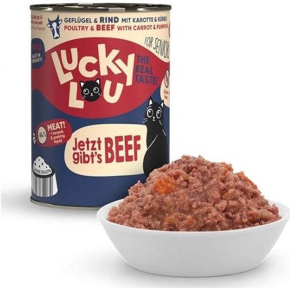 Lucky Lou Lucky Lou Lifestage Senior Drób i wołowina puszka 400g
