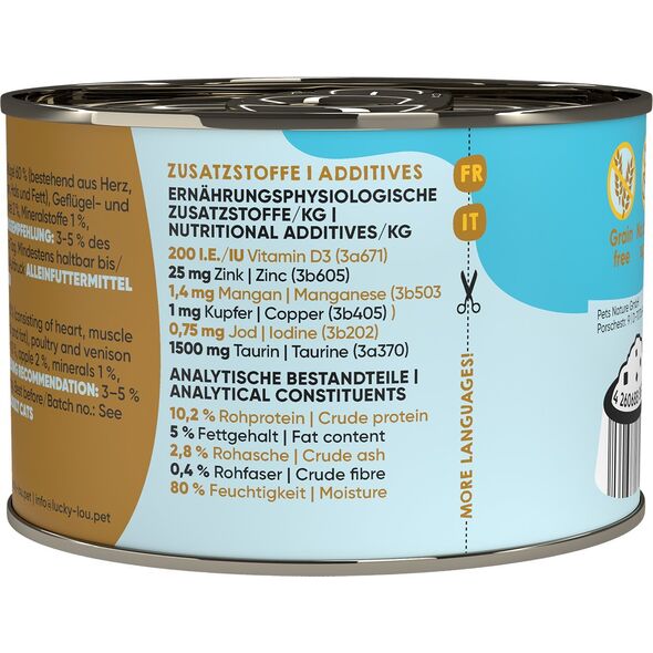 Lucky Lou Lucky Lou Lifestage Adult Drób i jeleń puszka 200g