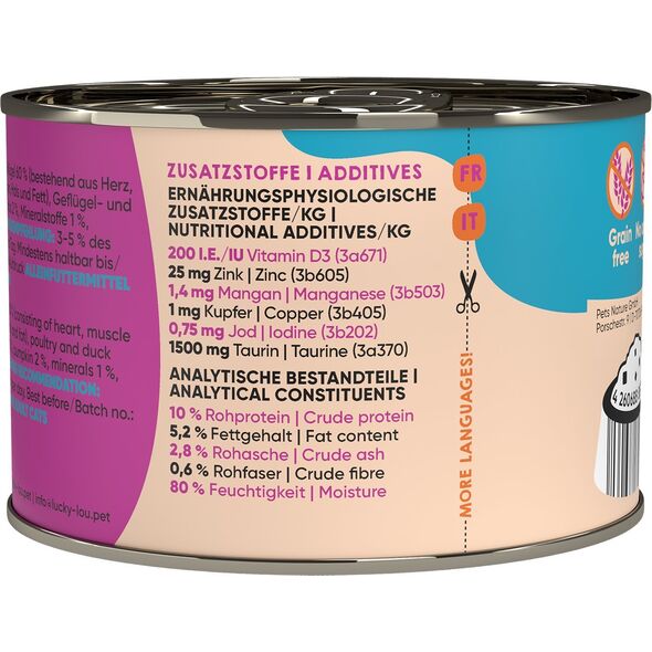 Lucky Lou Lucky Lou Lifestage Adult Drób i kaczka puszka 200g