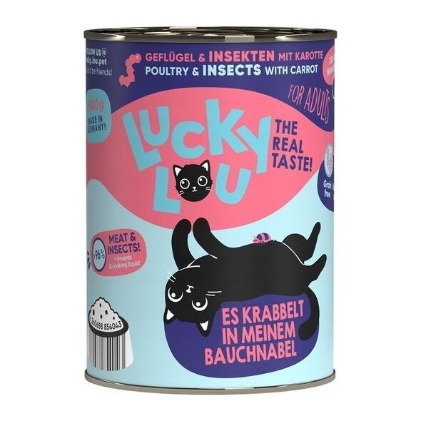 Lucky Lou Lucky Lou Lifestage Adult Drób i owady puszka 400g