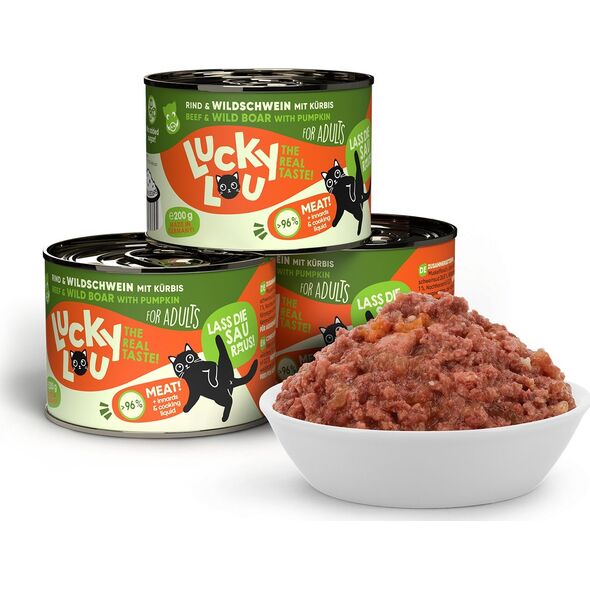 Lucky Lou Lucky Lou Lifestage Adult Wołowina i dzik puszka 200g