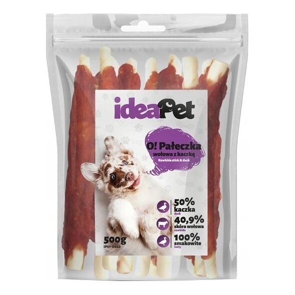 IdeaPet IdeaPet Pałeczka wołowa z kaczką 500g