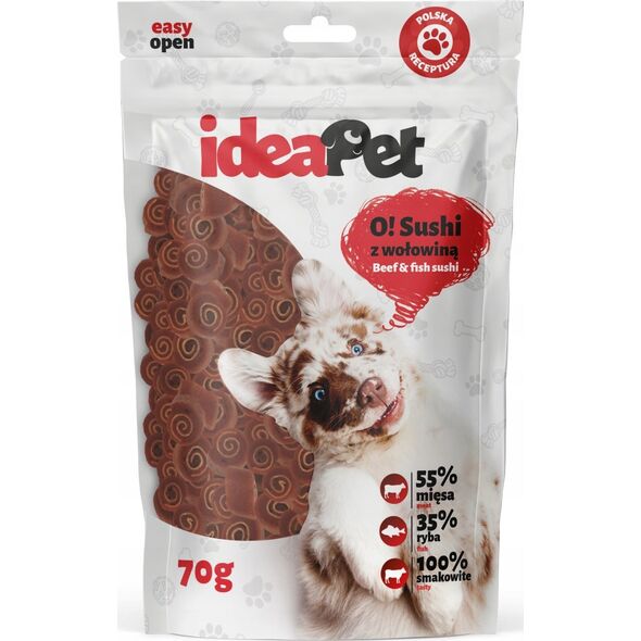 IdeaPet IdeaPet O! Sushi z wołowiną 70g