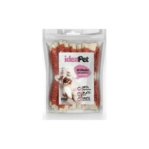 IdeaPet IDEAPET 500g PŁATKI RYBY Z JAGNIĘCINĄ