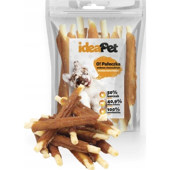 IdeaPet IDEAPET 500g PAŁECZKA WOŁOWA Z            KURCZAKIEM