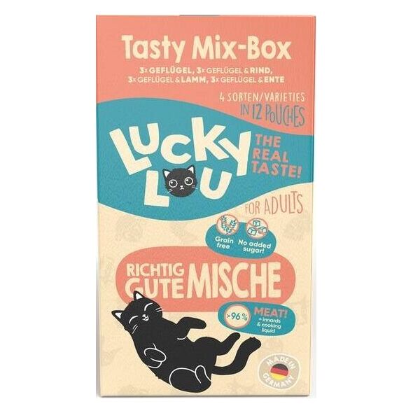 Lucky Lou Lucky Lou Karma Dla Kota Tasty Mix-Box Saszetki 12x125g