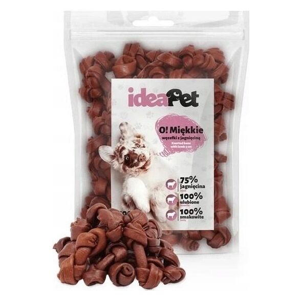 IdeaPet IDEAPET 500g WĘZEŁKI MIĘKKIE Z            JAGNIĘCINĄ 5cm