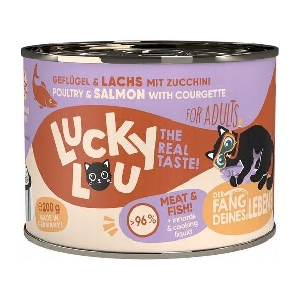 Lucky Lou Lucky Lou Lifestage Adult Drób i łosoś puszka 200g