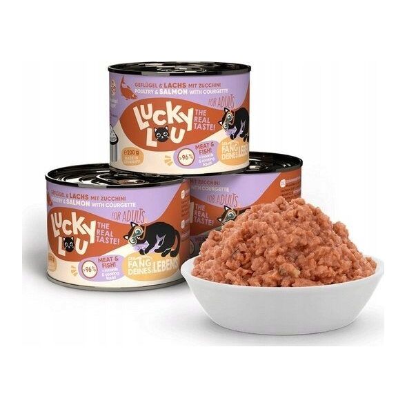 Lucky Lou Lucky Lou Lifestage Adult Drób i łosoś puszka 200g