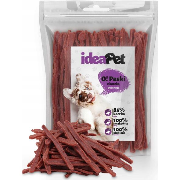 IdeaPet IDEAPET 500g PASKI MIĘKKIE Z KACZKĄ