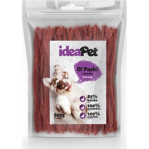 IdeaPet IDEAPET 500g PASKI MIĘKKIE Z KACZKĄ