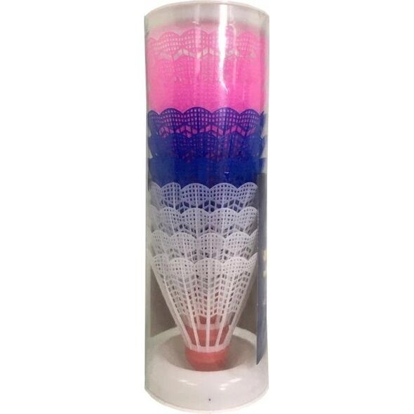 Spartan Sport Lotki/Piłki do Badmintona Spartan Neo 4 szt. Neonowe
