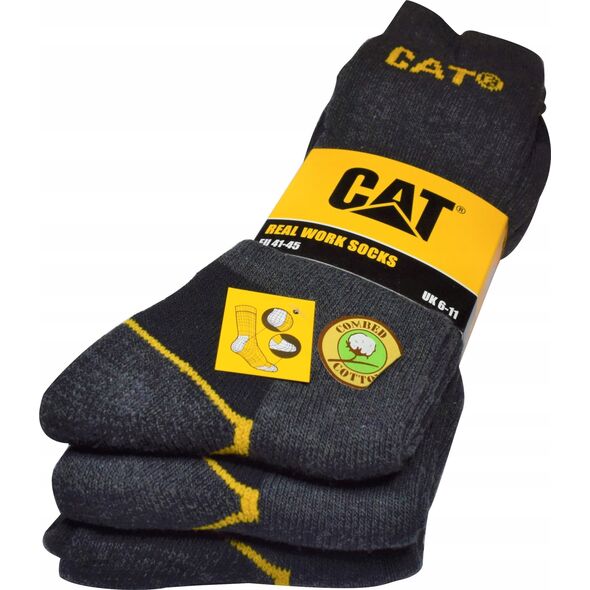 CAT Male socks CAT DYP597 gray 41/45 3pr