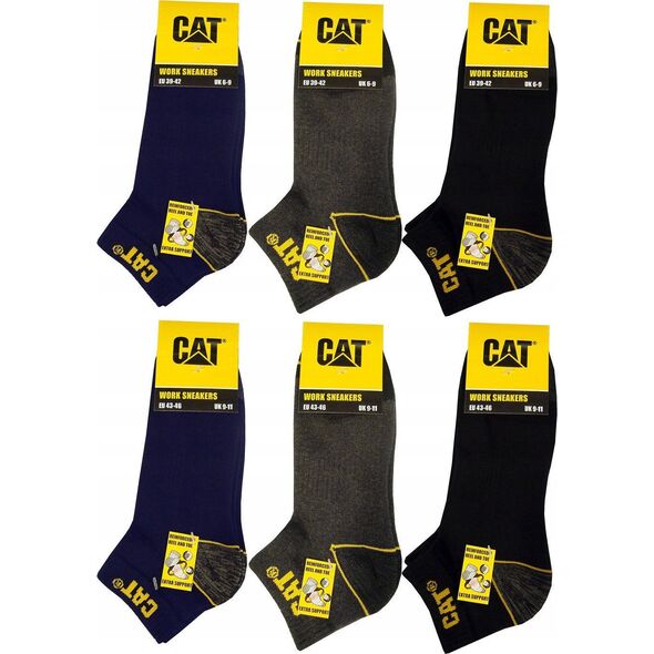 CAT Male socks CAT ZCM0570 gray 39/42 3pr