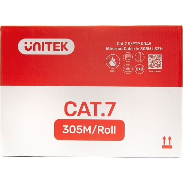 Unitek Unitek Kabel skrętka LSZH Cat. 7 S/FTP 305 m