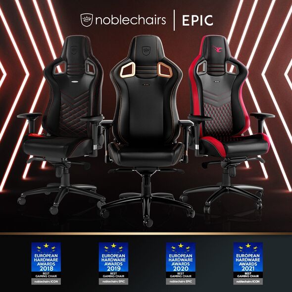 Fotel Noblechairs EPIC - czarny/czerwony (GAGC-040)