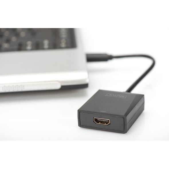 Adapter USB Digitus USB - HDMI Czarny  (DA-70841)