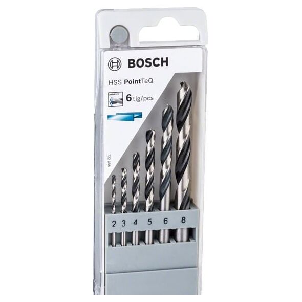 Wiertło Bosch do metalu HSS walcowe 2 4 5 3 6 8mm zestaw (2608577346)