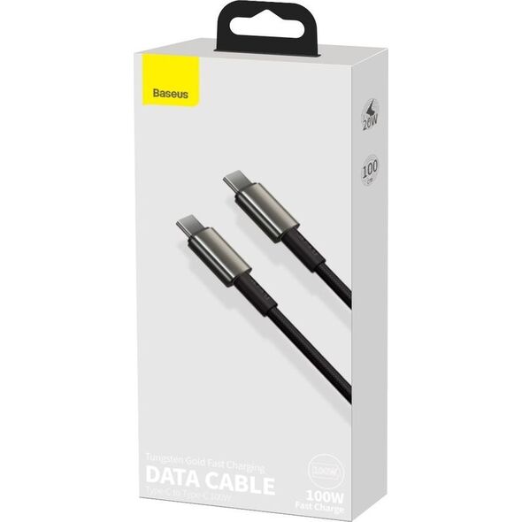 Kabel USB Baseus USB-C - USB-C 1 m Czarny (CATWJ-01)