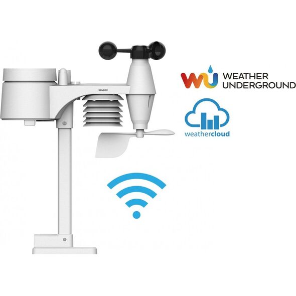 Stacja pogodowa Sencor Sencor Profesjonalna stacja METEO WiFi SWS 12500 wys. LCD 21,4cm Kolor
