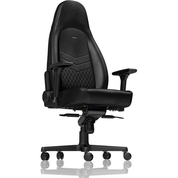 Fotel Noblechairs ICON z prawdziwej skóry - czarny (GAGC-090)