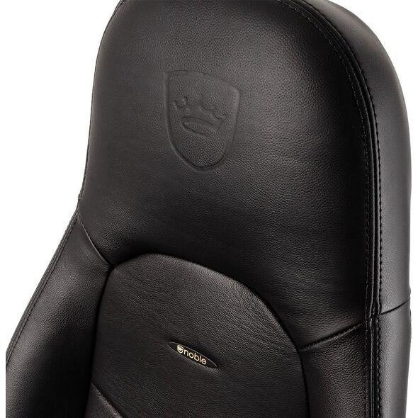 Fotel Noblechairs ICON z prawdziwej skóry - czarny (GAGC-090)