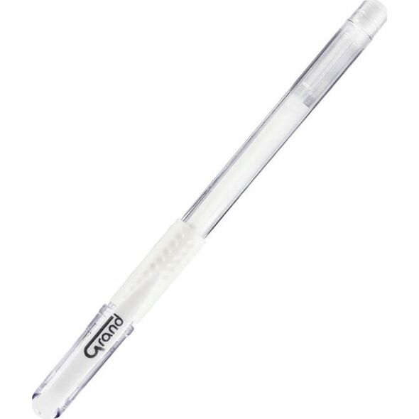 Grand Długopis żelowy GR-101 0.5mm biały 12szt GRAND