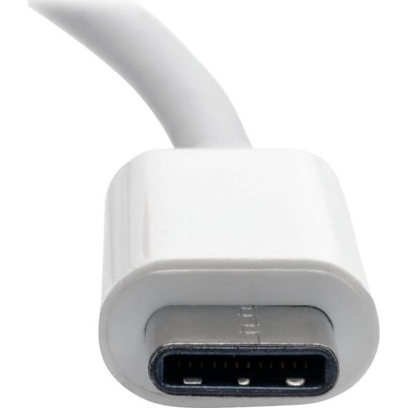 Wieloportowy adapter USB-C (M/3xF) 4K HDMI, DVI, VGA, HDCP U444-06N-HDV4K  Biały
