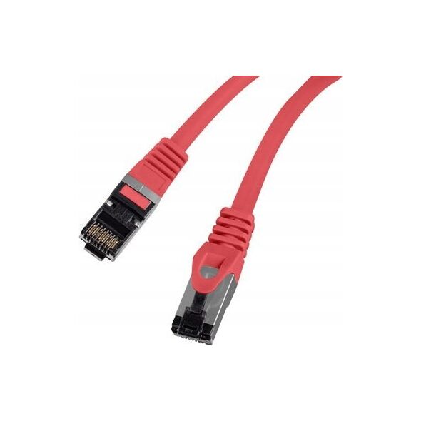 Lanberg Patchcord Lanberg S/FTP kat.8.1 3m LSZH CU fluke passed czerwony