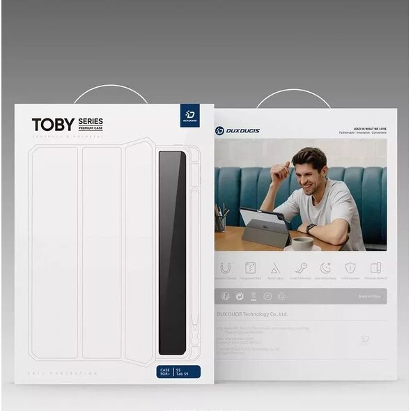 Etui na tablet Dux Ducis Etui Dux Ducis Toby z miejscem na rysik do Samsung Galaxy Tab S9 Czarne