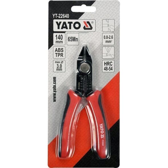 Yato YATO OBCINAK ELEKTRYCZNY 140mm Z FUNKCJĄ ŚCIĄGANIA IZOLACJI